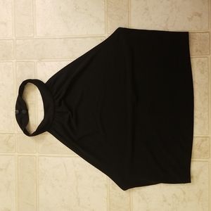 Size medium forever 21 black halter crop top